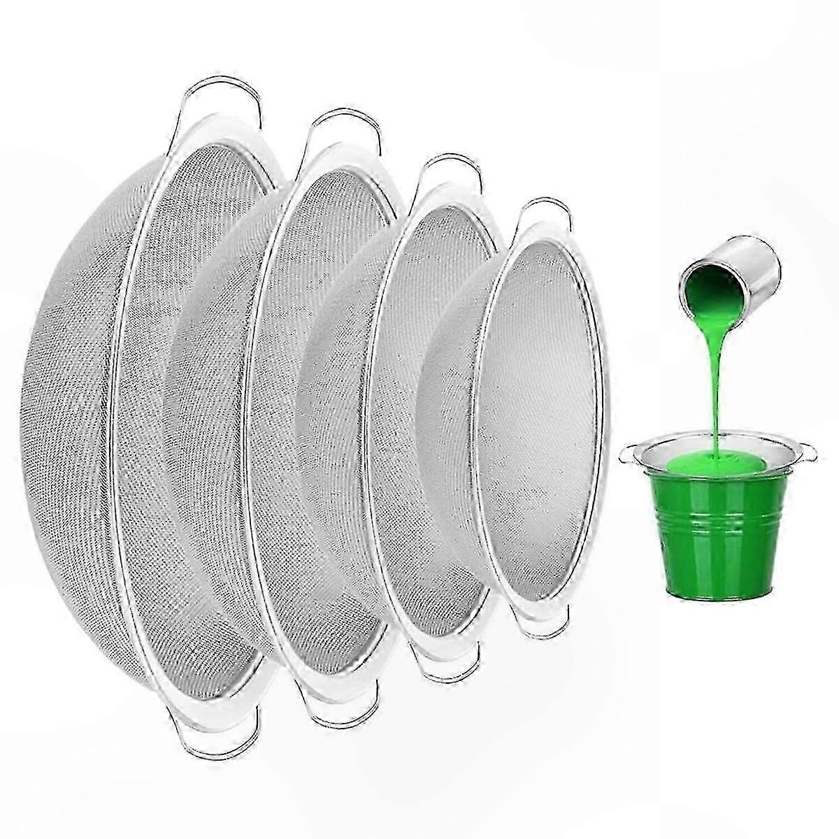60 Mesh Stainless Steel Paint Strainer for 4.2 Gallon Bucket with Honey Funnel Feature
