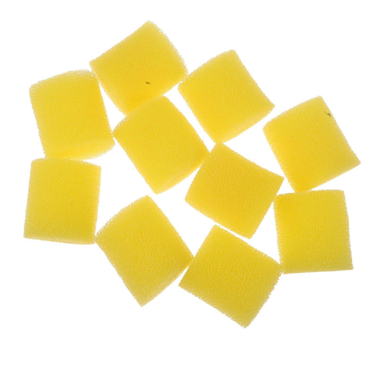 Replacement Foam Roll For Filter Aquarium Sponge Roll Pre-Filter Yellow 5.50X5.00X5.00CM Debris Removal 10Pcs