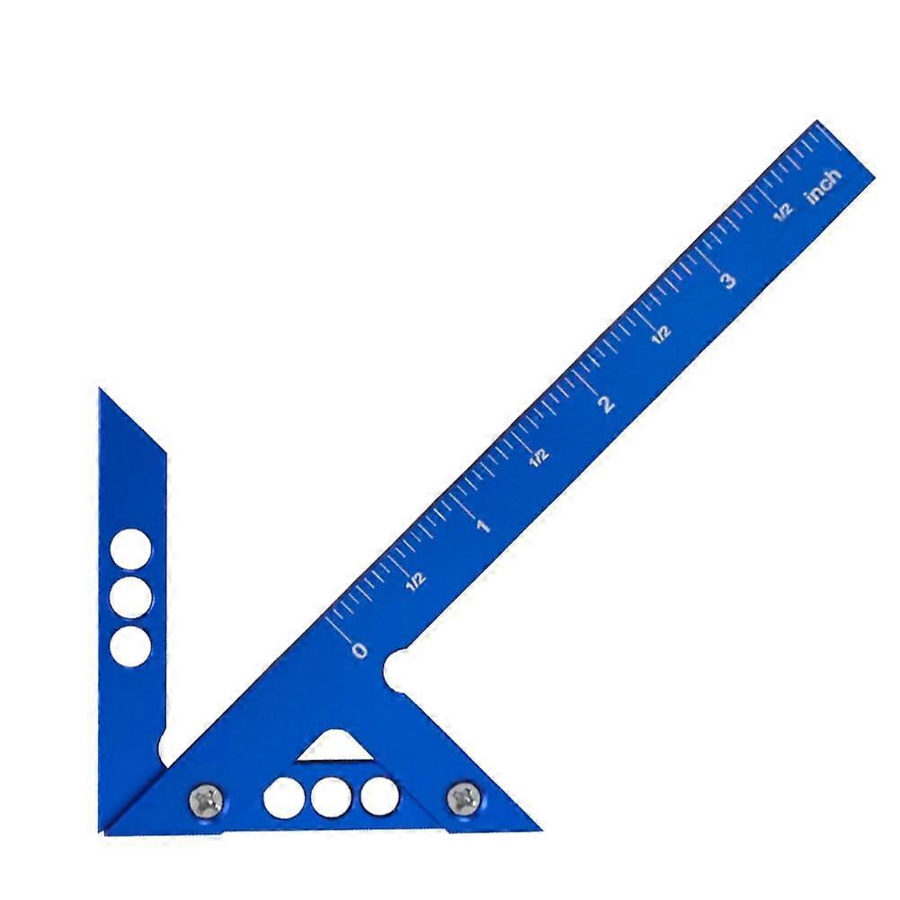 Center Scribe Measuring Tool for Woodworking, 45/90 Degree Right Angle Gauge, Durable Carpenter Ruler for Precise Lines