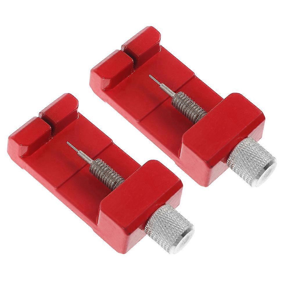 Watch Link Removal Tool Kit for Easy Watch Band Adjustment ChromeVanadium Steel Red 2 Sets
