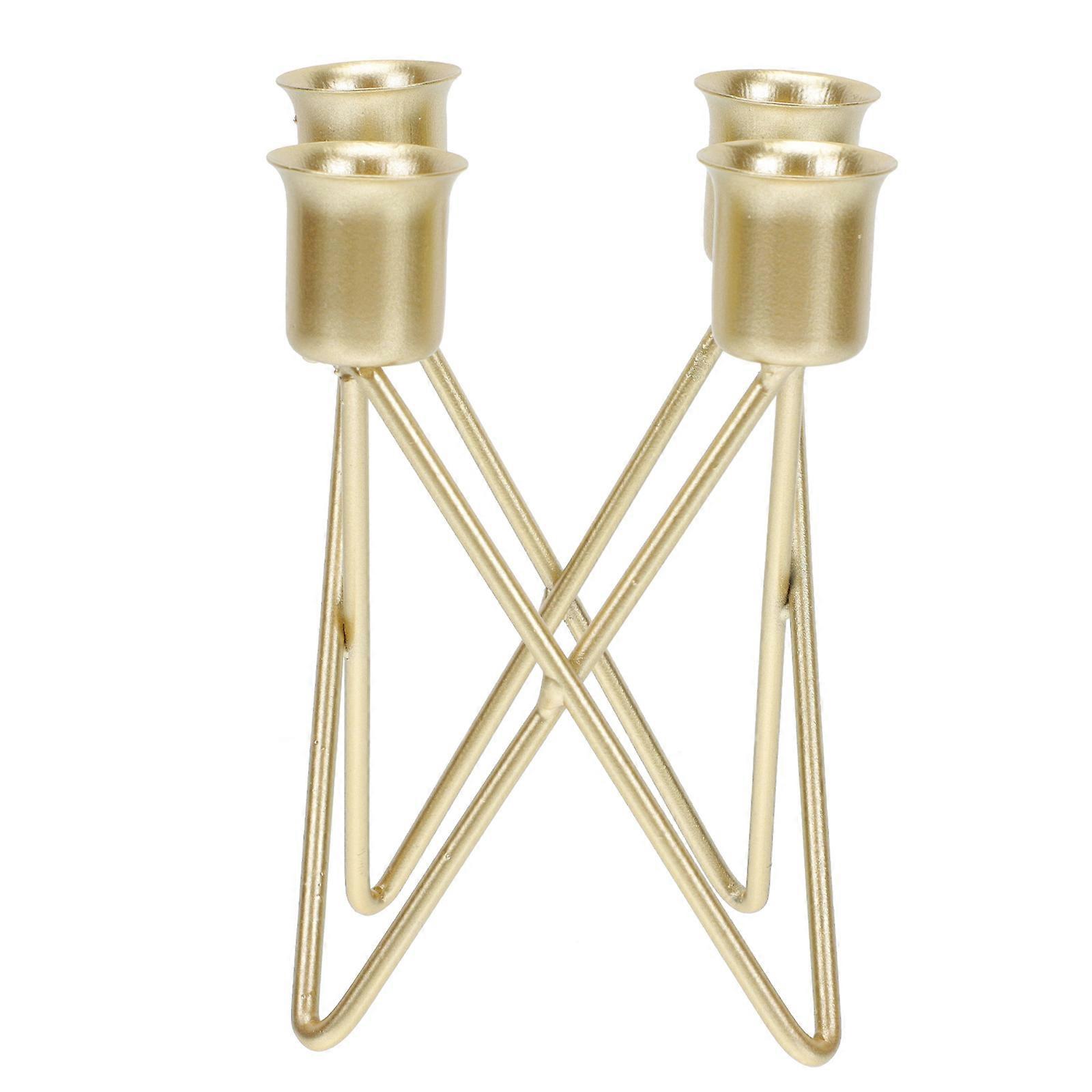 Decorative Desktop Candleholder In For Home Decor And Event Layout With Multi-Cup Structure 1Pack