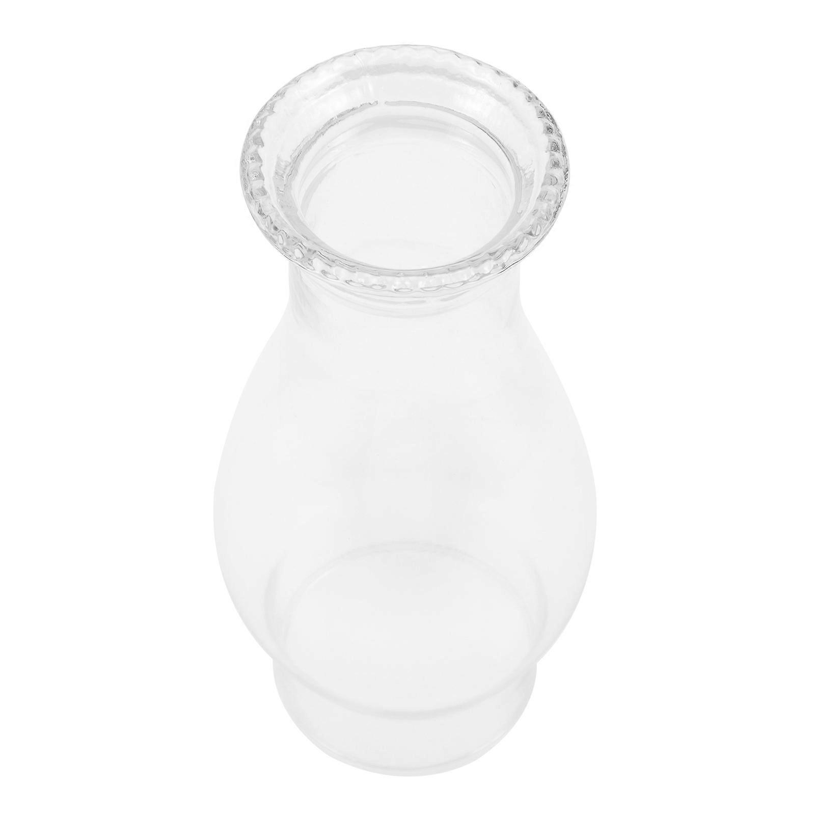 White Glass Lampshade for Oil Lamp Replacement Part Small Size Fits Most Burners