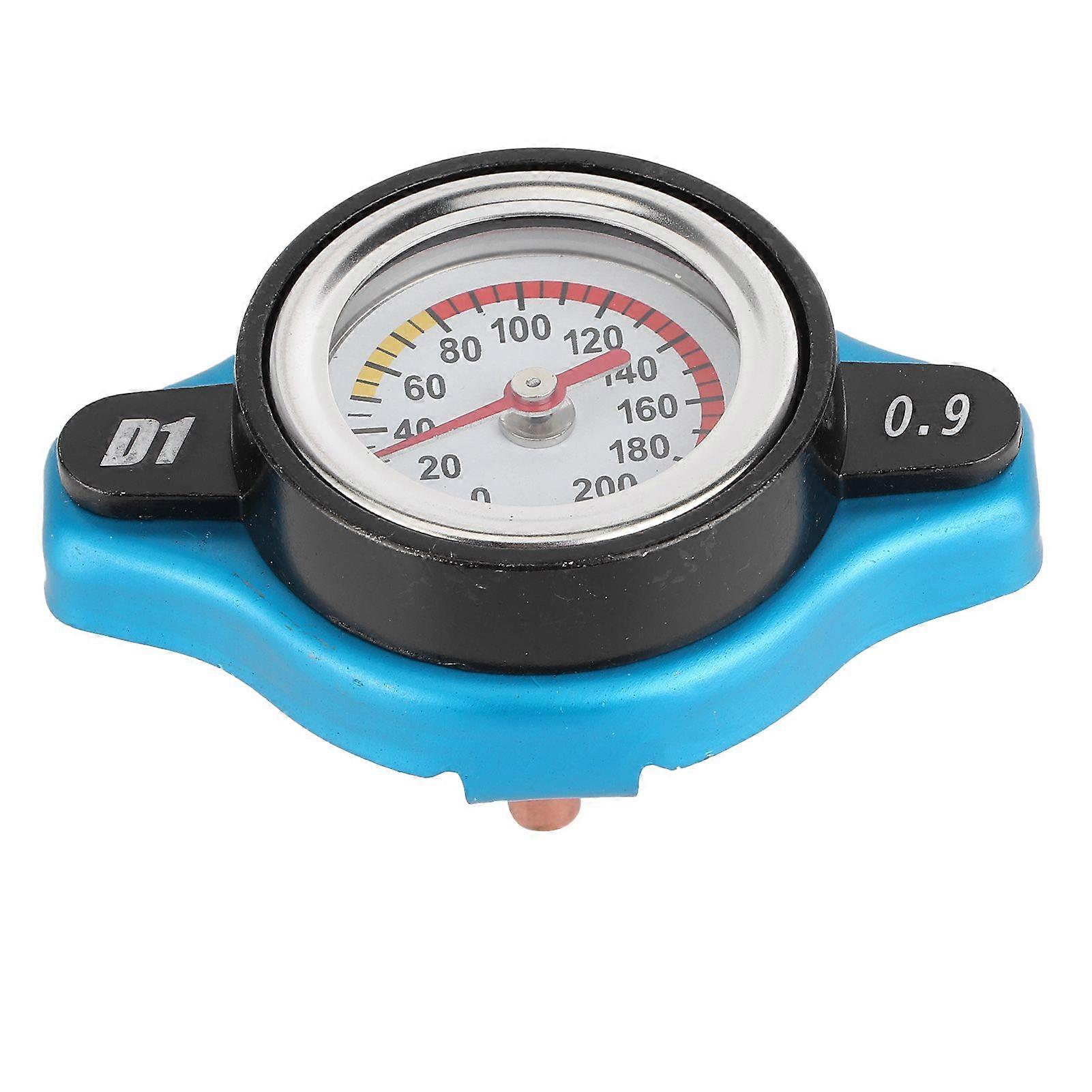 Thermostatic radiator cap with temperature gauge 0.9bar small head