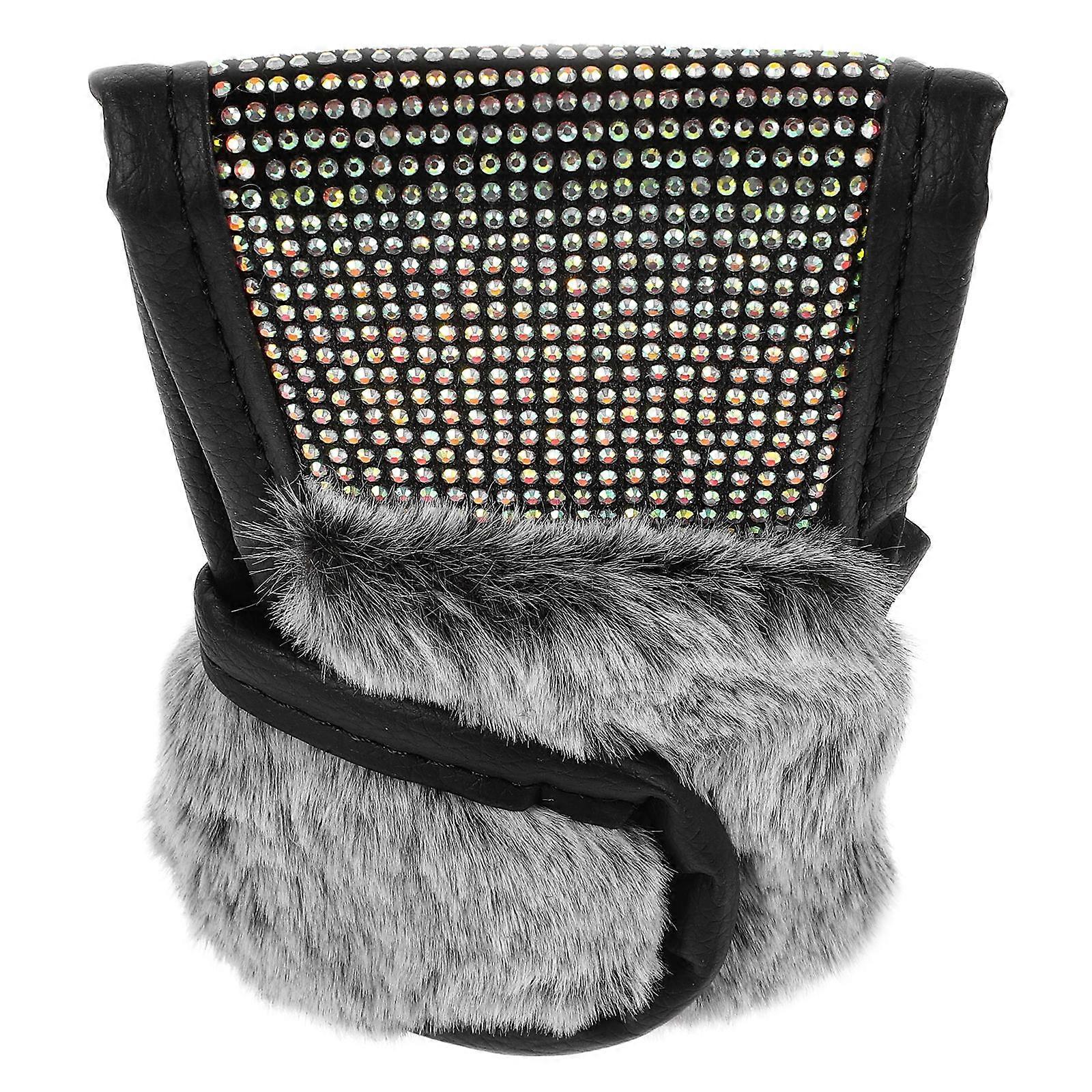 Car Gear Shift Knob Cover Manual Shift Boot Rhinestone Sleeve Interior Accessory Stylish Design Multi Color Anti-slip 1Pack