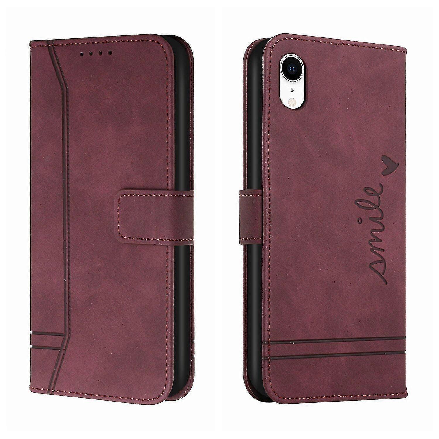 Leather Magnetic Closure Case with Flip Wallet Stand Function Cover f