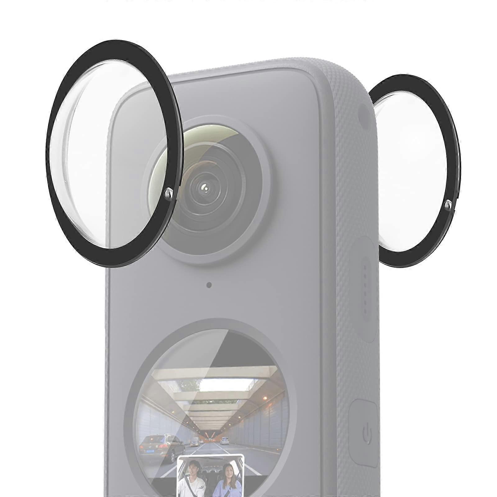 Polycarbonate Protective Case for Insta360 One X2 Lens Guard, Waterproof, Dustproof, Scratch Resistant, Black
