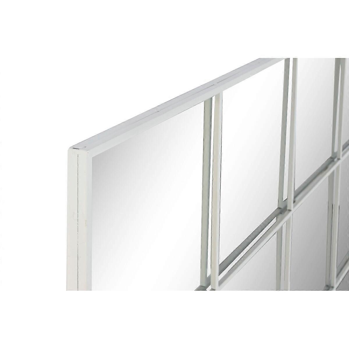 Wall mirror Home ESPRIT White Window Scandi 122 x 2 x 122 cm
