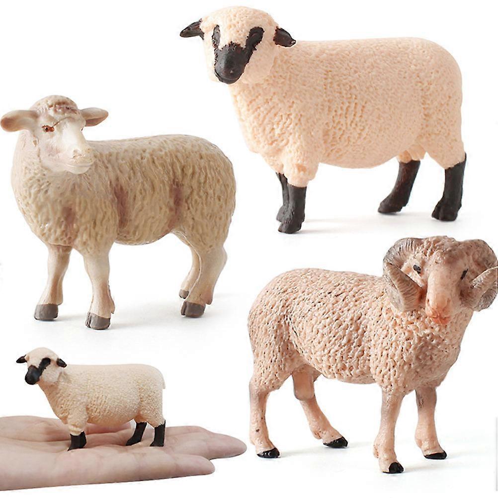 It sounds like you're describing a product listing for a **realistic sheep figurine**. Here's a polished and professional product description that