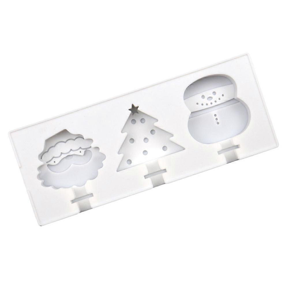 Assorted Color Ice Cream Maker Christmas Theme DIY Design For Baby Showers 19.7x7.8cm Innovative Popsicles Mold 1Set