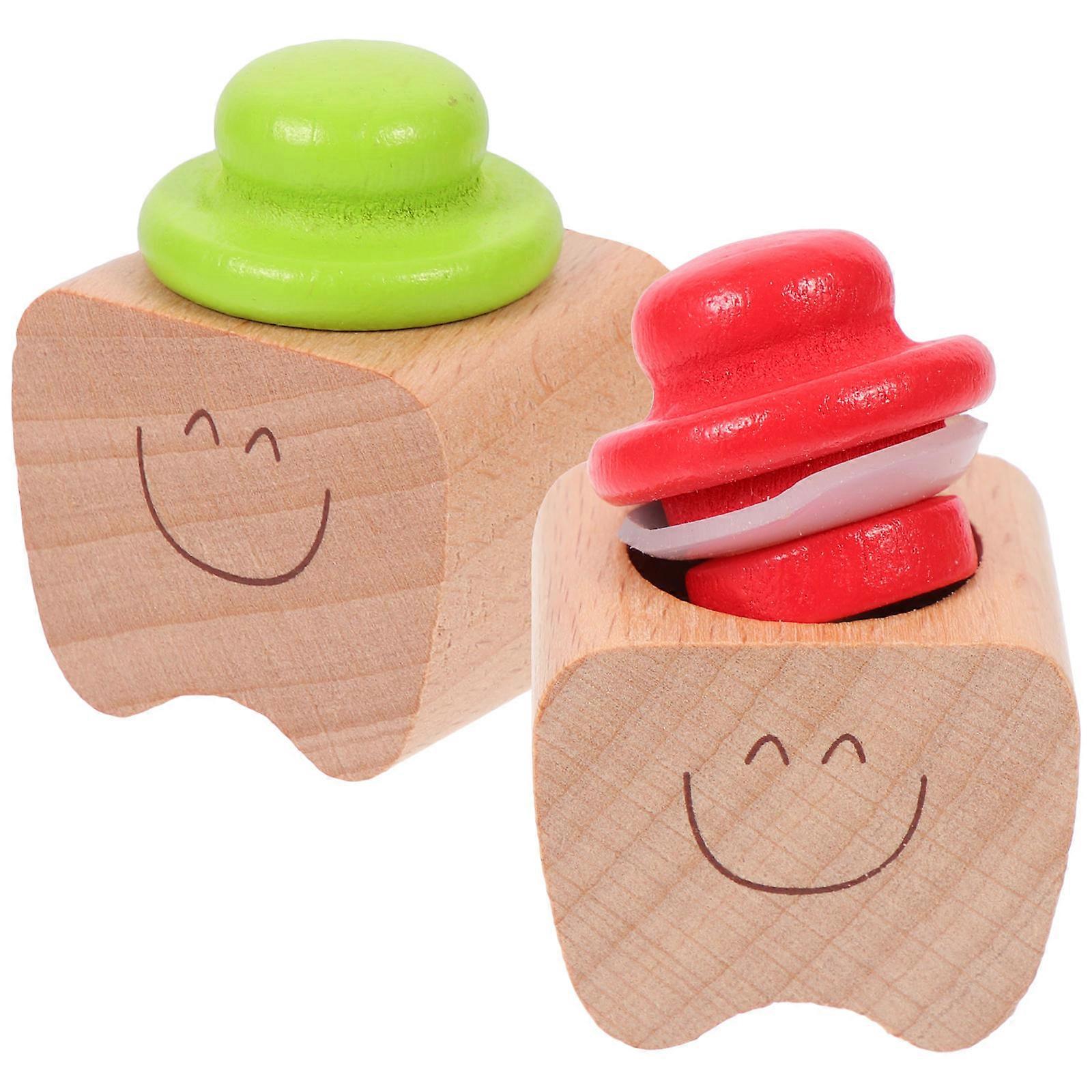 Baby Teeth Wood Box with Craftsmanship for Storage Use and Baby Shower Gifts
