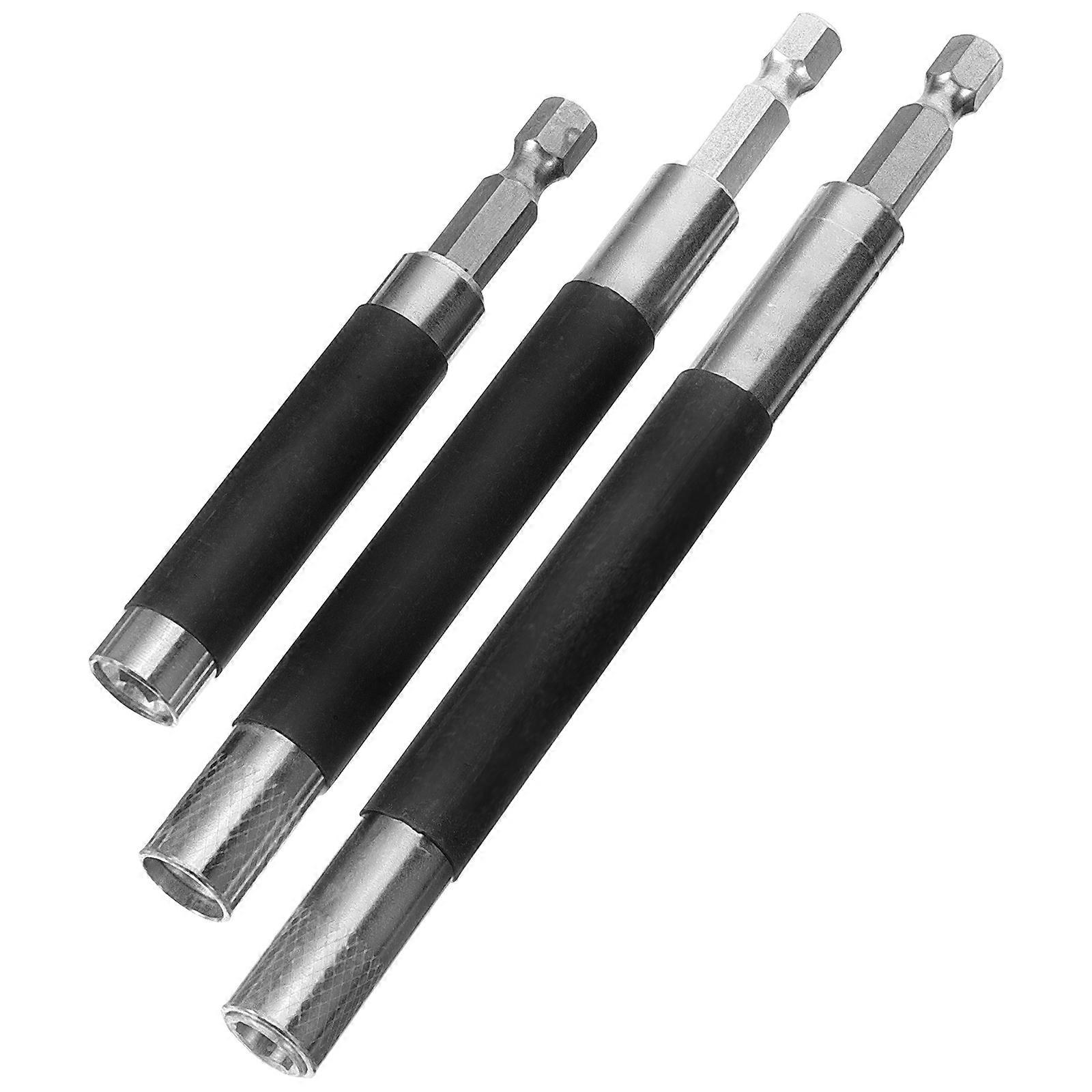 3pcs Magnetic Screwdriver Extension Rod Bit Holder for Drill – Comfortable Grip, Reduced Fatigue, Compatible with Various Screw Driving Tasks
