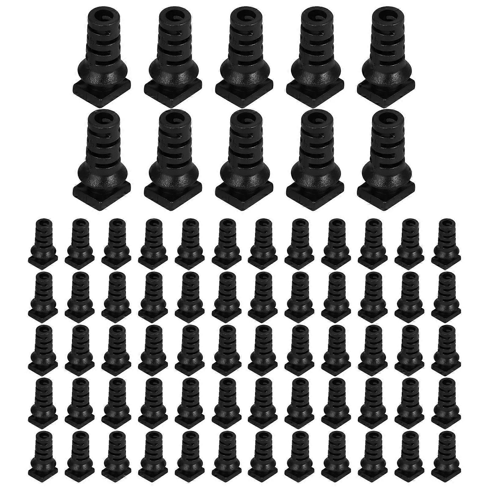FRCOLOR 100pcs Cable Glands Spiral Strain Relief Cord Connectors with Grip