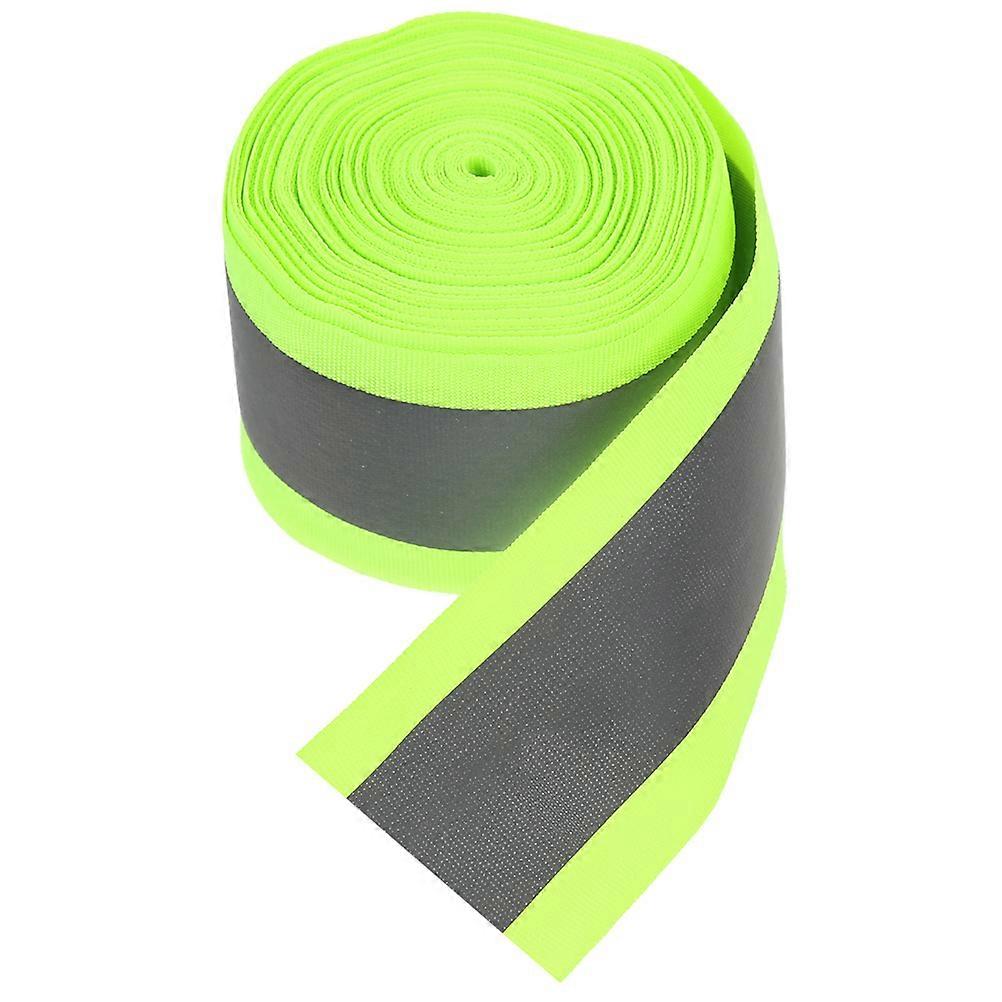 Fluorescent Reflective Safety Fabric Webbing for Clothing, Outdoor Gear, and Safety Vests – Lightweight High Visibility Warning Ribbon