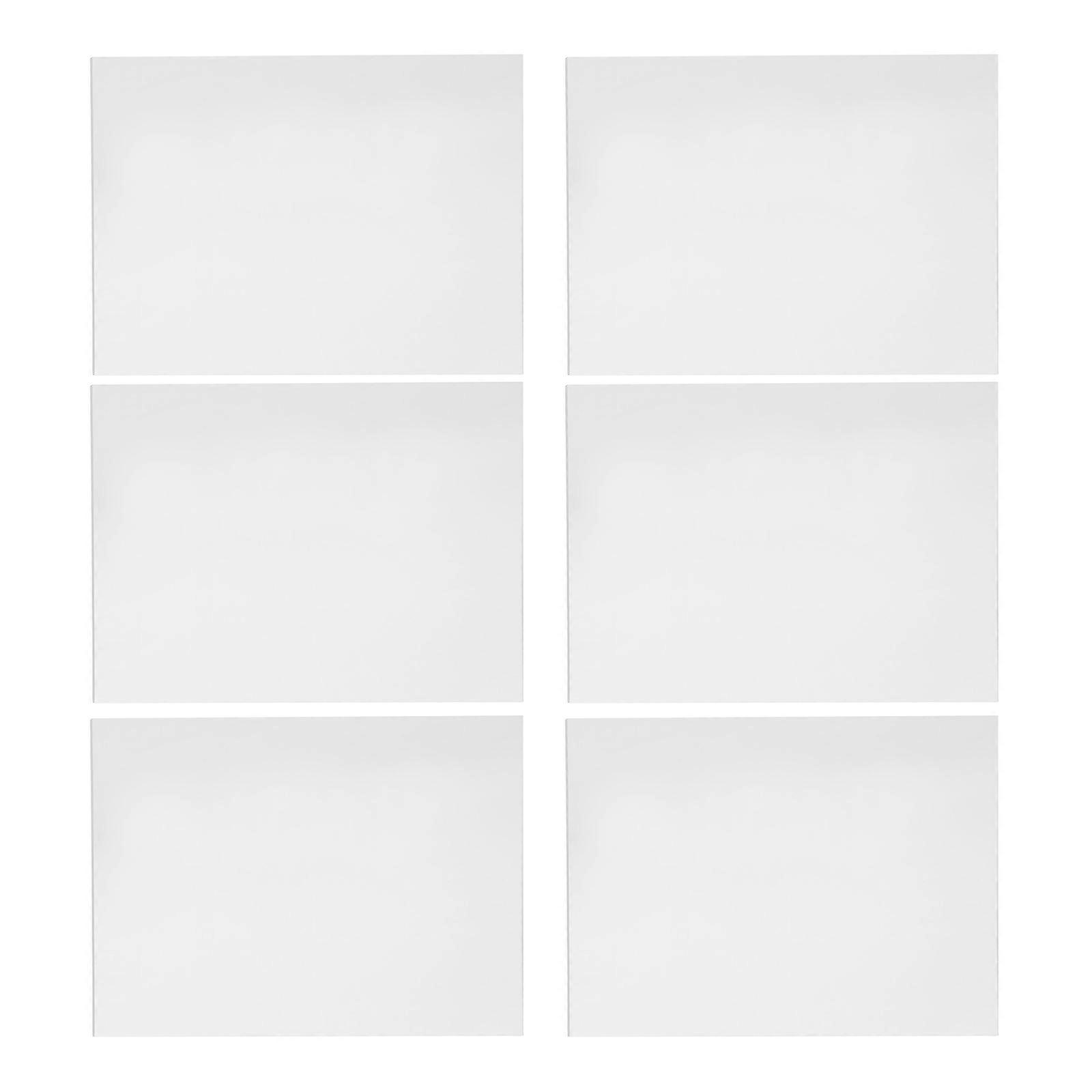 6Pcs Rectangular Acrylic Memo Board Perfect For Drawing And Sign Making In School Kitchen And Restaurant