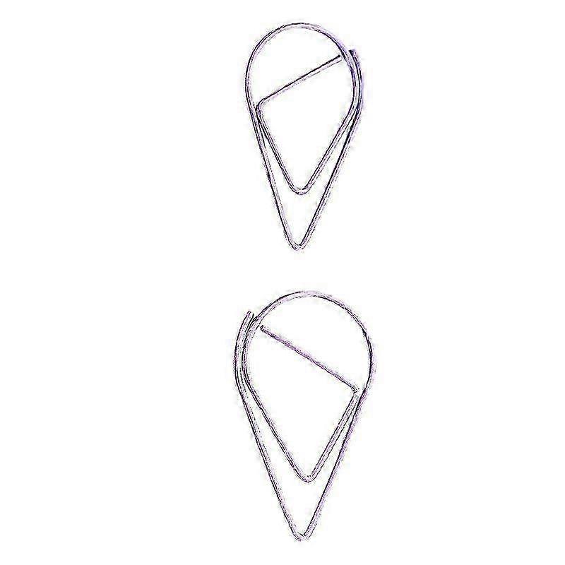 Creative Water Drop Paper Clips & Metal Bookmarks - Unique Shaped Paperclips for Office, Crafts & Stationery Use
