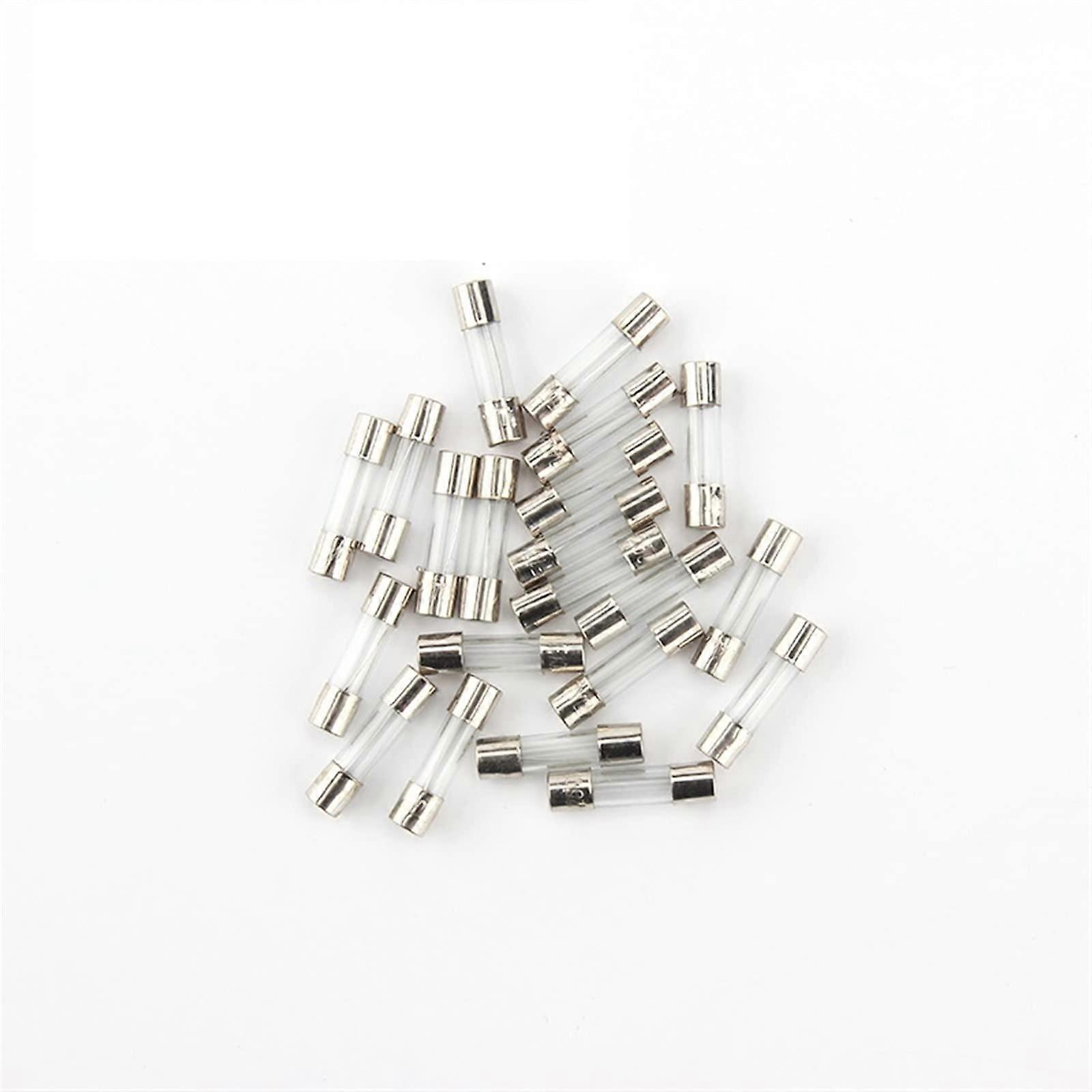 Pack of 10 Glass Fuses 5x20mm 250V 0.1A to 30A Assorted AMP Pipe Fuses for Home Use (Size: 1A)