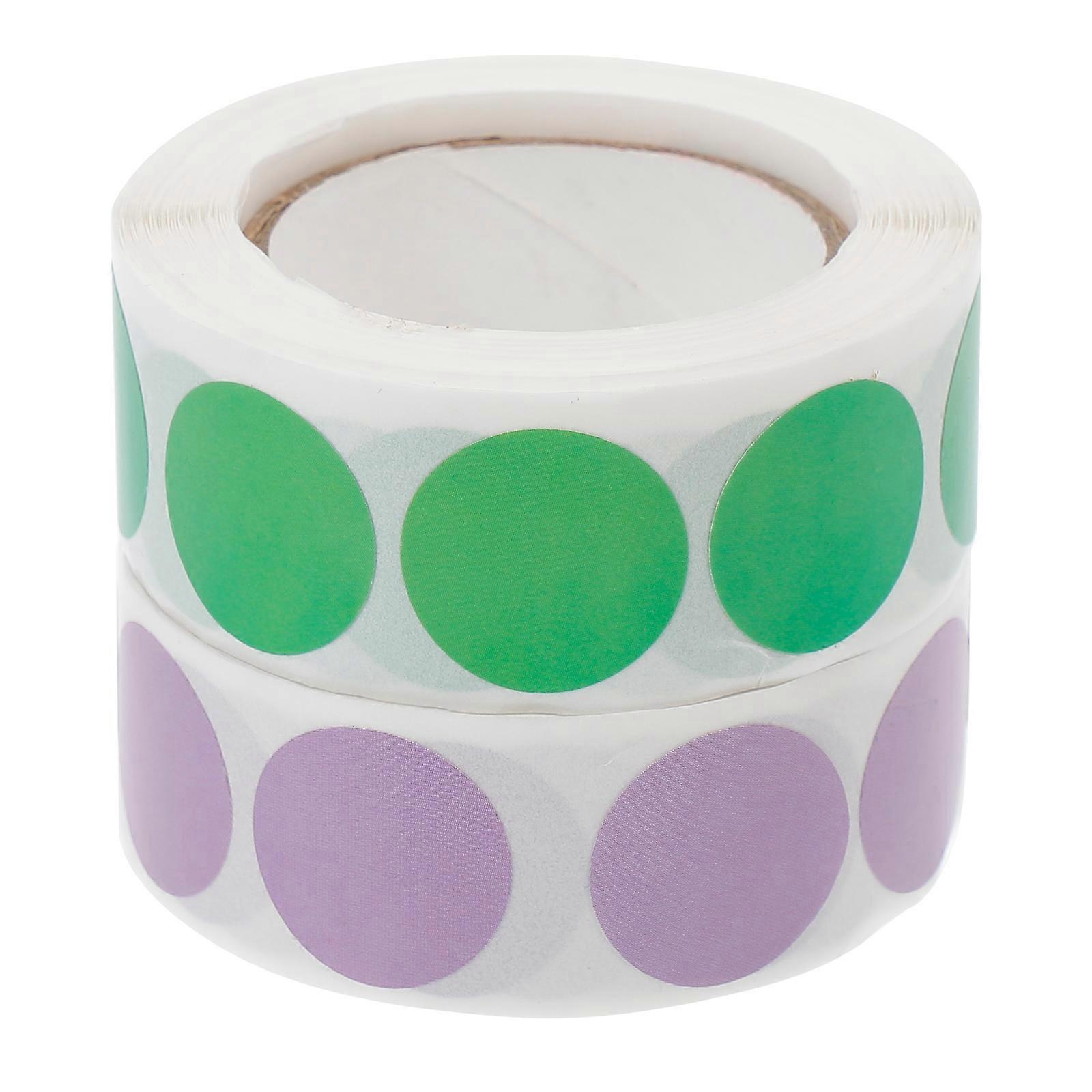 Round Dot Shape Labels 2Set for Storage Containers and Kitchenware in Assorted Color and Constructed Using Paper for Organization