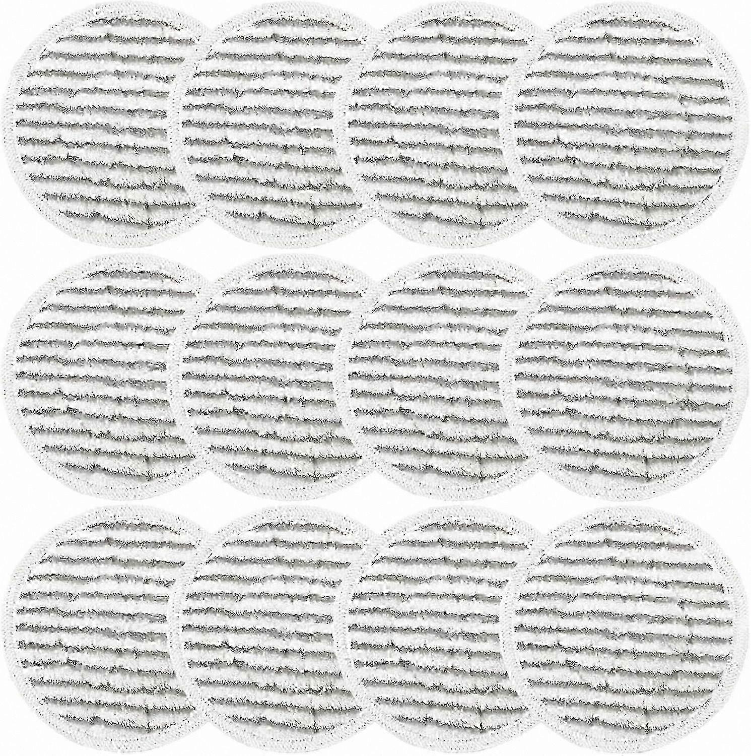 12-Pack Replacement Pads for Steam & Scrub Cleaners, Compatible with S7001/S8201 Models