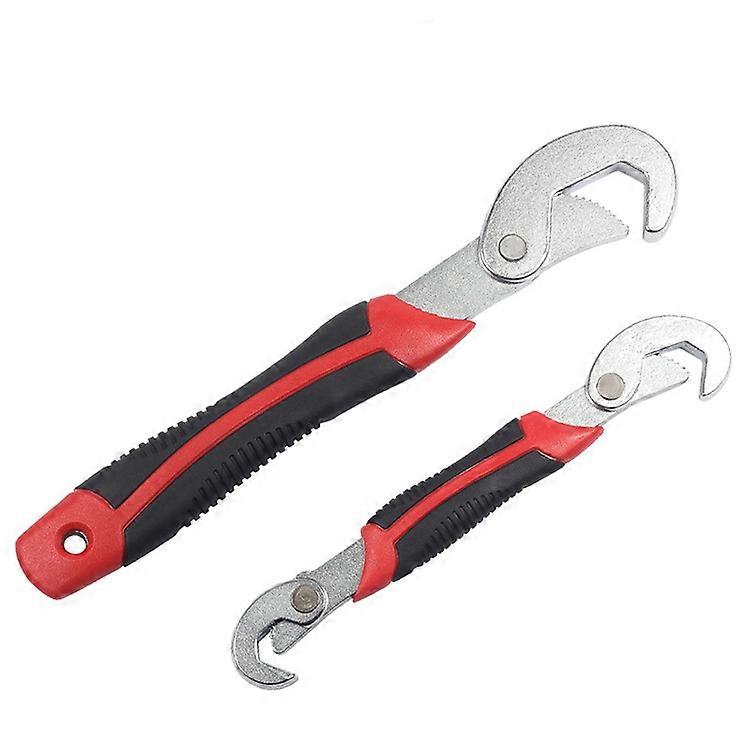 Adjustable Multi-Function Nut Wrench 2-Piece Universal Wrench Set