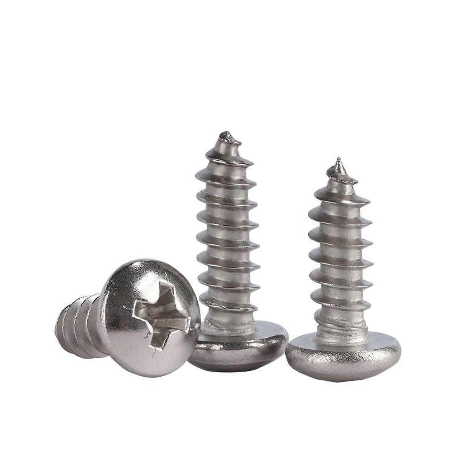 Self Tapping Round Head Screws Stainless Steel 304 M1M8, Pack of 10, M8 x 20 mm 10 items M8x20mm
