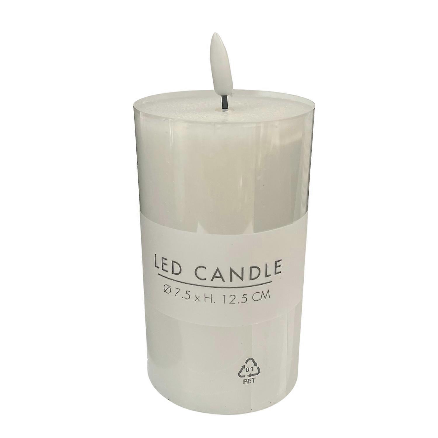 Lys LED hvid 7,5x12,5 cm timer