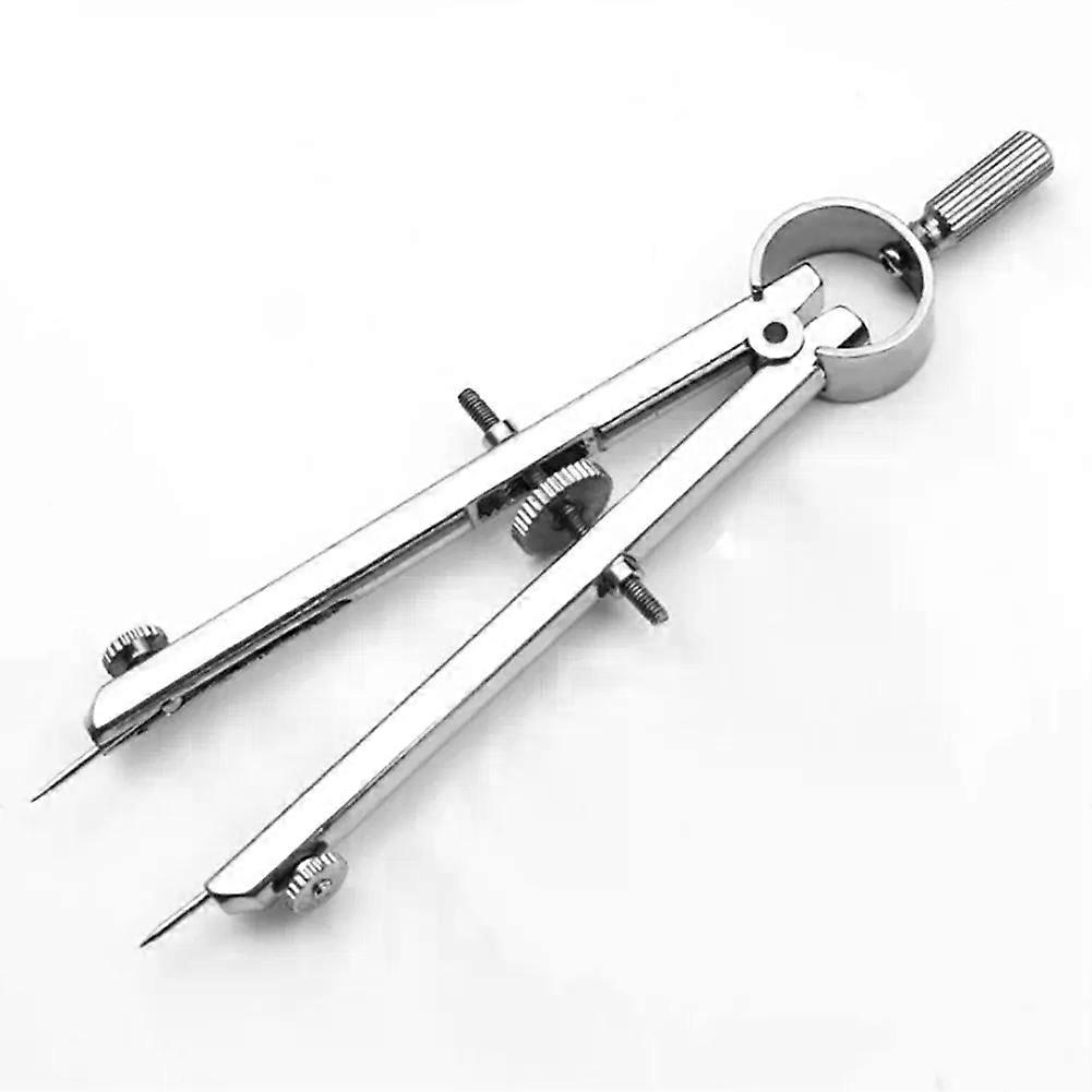 Practical Bow Divider Spring Compasses Multifunction Leather Printing Protractior Compasses Drawing Tool for Engineering