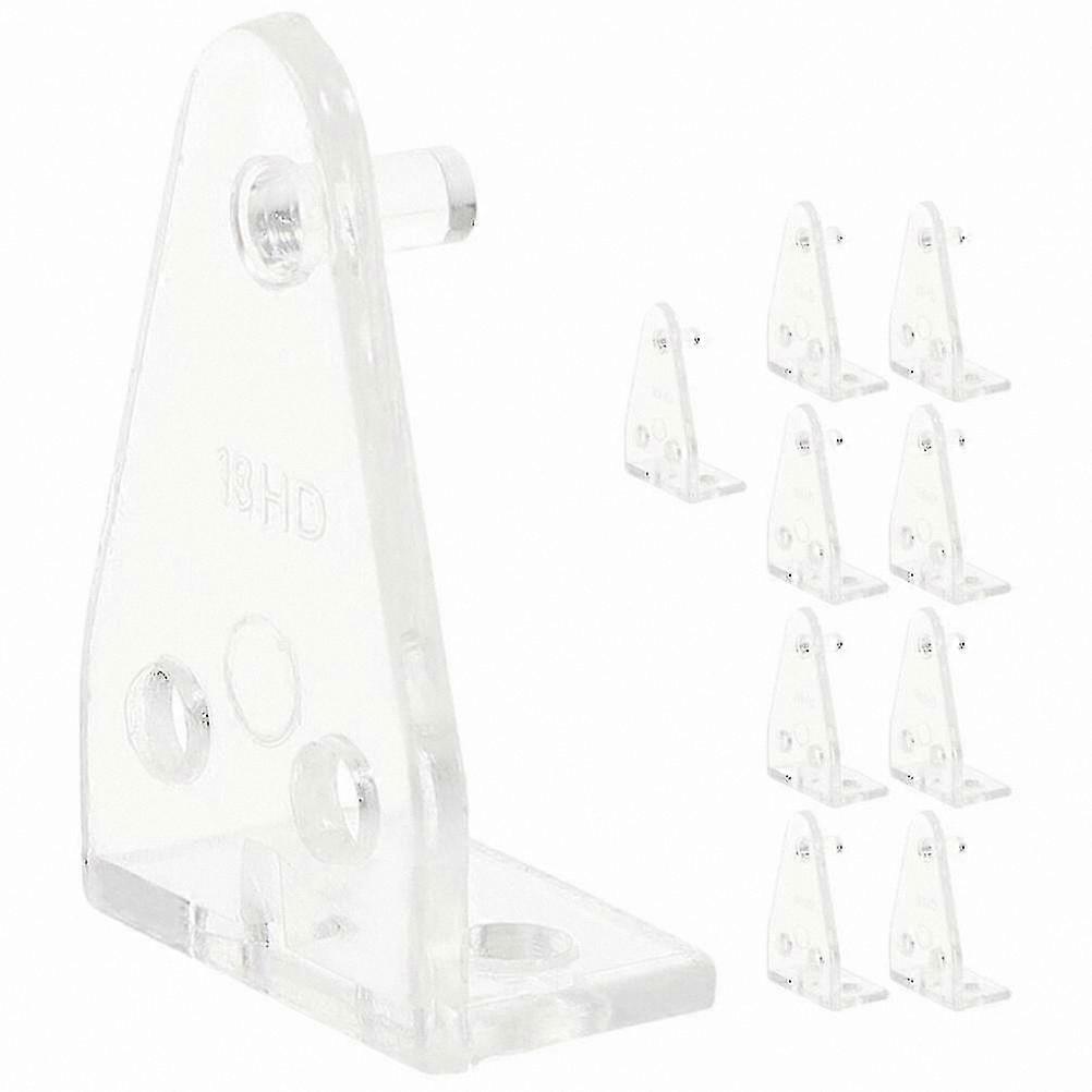 10 Pack Clear Bottom Rail Hold Down Clips for Blinds