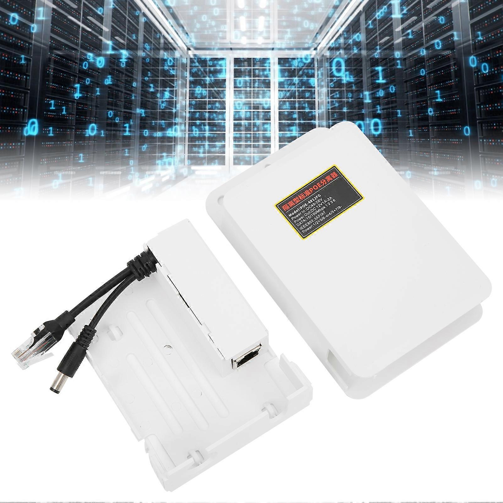 POE Injector Splitter 48V to 12V Power Supply Module for IP CCTV Camera Monitoring