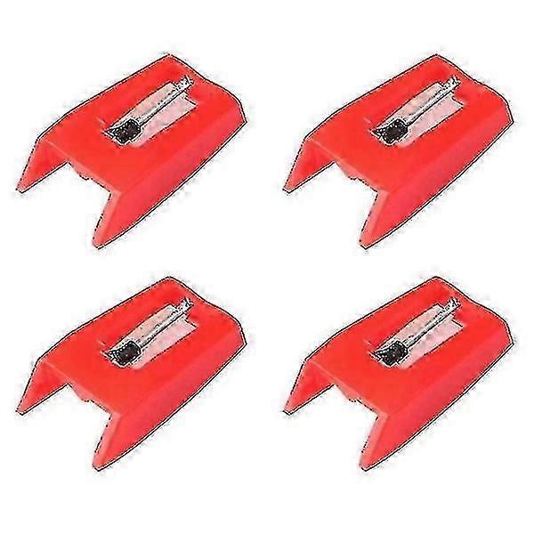4 Pcs Turntable Needles, Universal Replacement Stylus For Vi