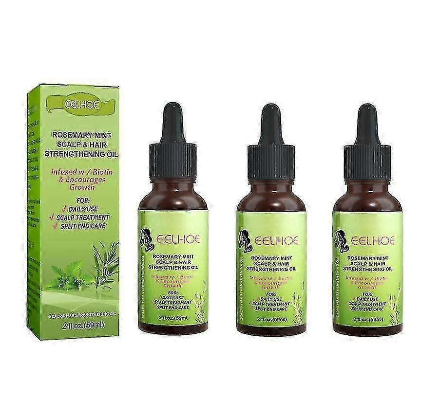 3pcs 59ml Hair Nutrient Solution Nourishment Scalp Massage Smoothes Dry And Frizzy