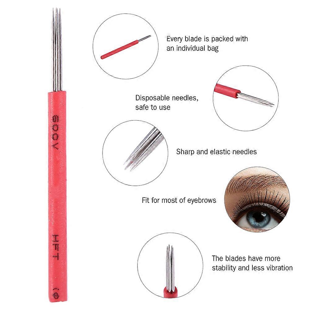 50PCS R5 Microblading Needles for Semi Permanent Eyebrow Makeup