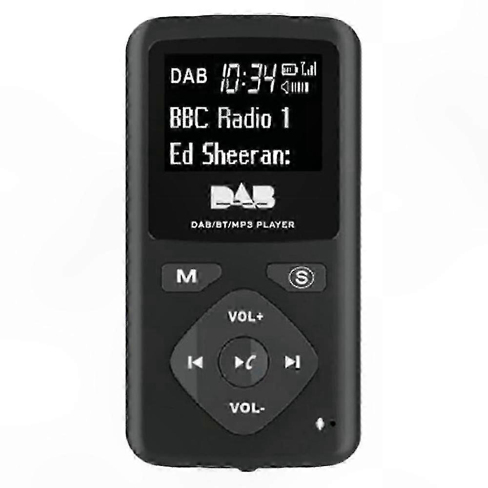 Digital Radio with Bluetooth 4.0, DAB/DAB+ FM, USB MP3 Playback, and Earphone Jack Portable Design