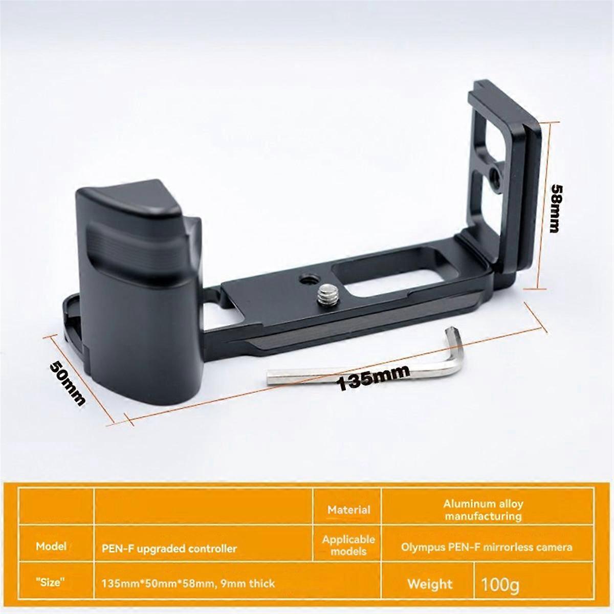 Camera L Bracket Hand Grip Quick Release Plate for PEN-F PENF Digital Camera Accessories