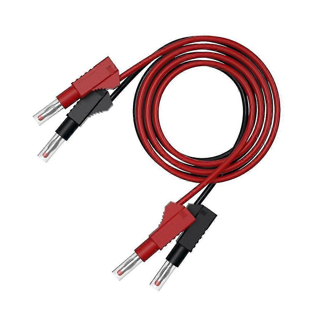 2Pcs Multi-meter Test Leads Cable Jumper Wire Line Security 4mm Ban...