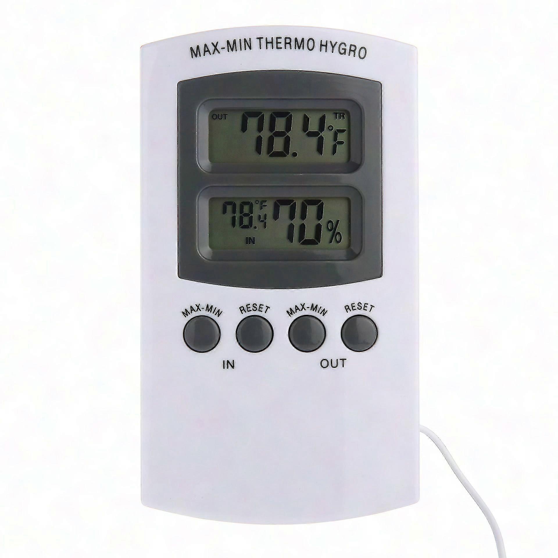 Wireless Indoor Outdoor Thermometer with Remote Sensor - Digital Hygrometer for Home, Room & Garden Temperature Monitoring