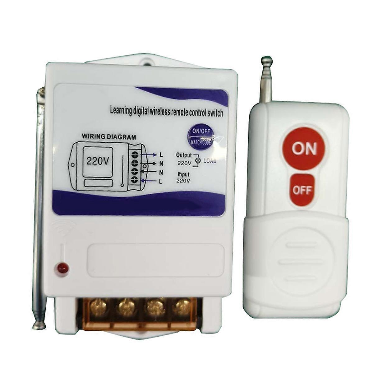 220V High Power Water Pump with Remote Control Industrial & Household Use 1KM Range for Motor & Lighting Control