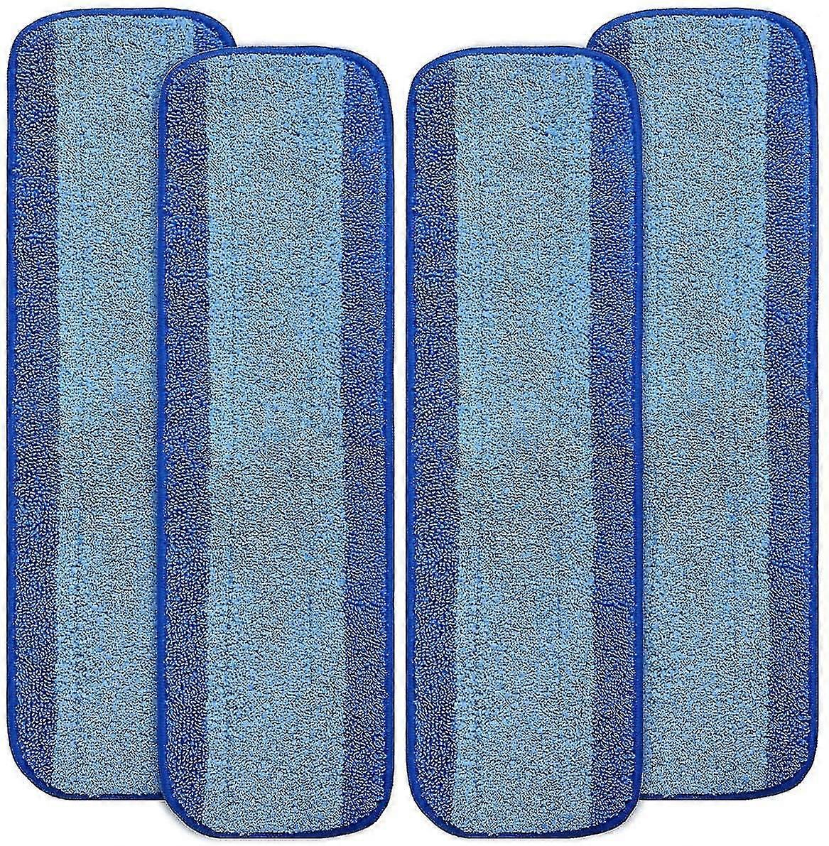 4 Pack Microfiber Cleaning Pads Replacement For Bona Premium Spray Mop