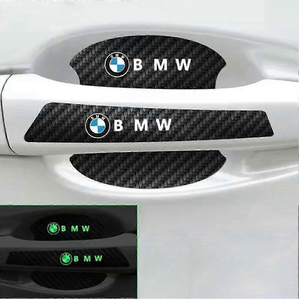 8-Piece Luminous Door Handle and Bowl Protector Set for Mitsubishi Vehicles