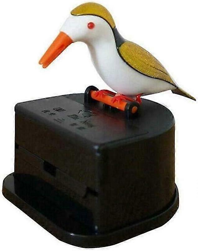 Automatic bird-shaped woodpecker toothpick dispenser - FFY