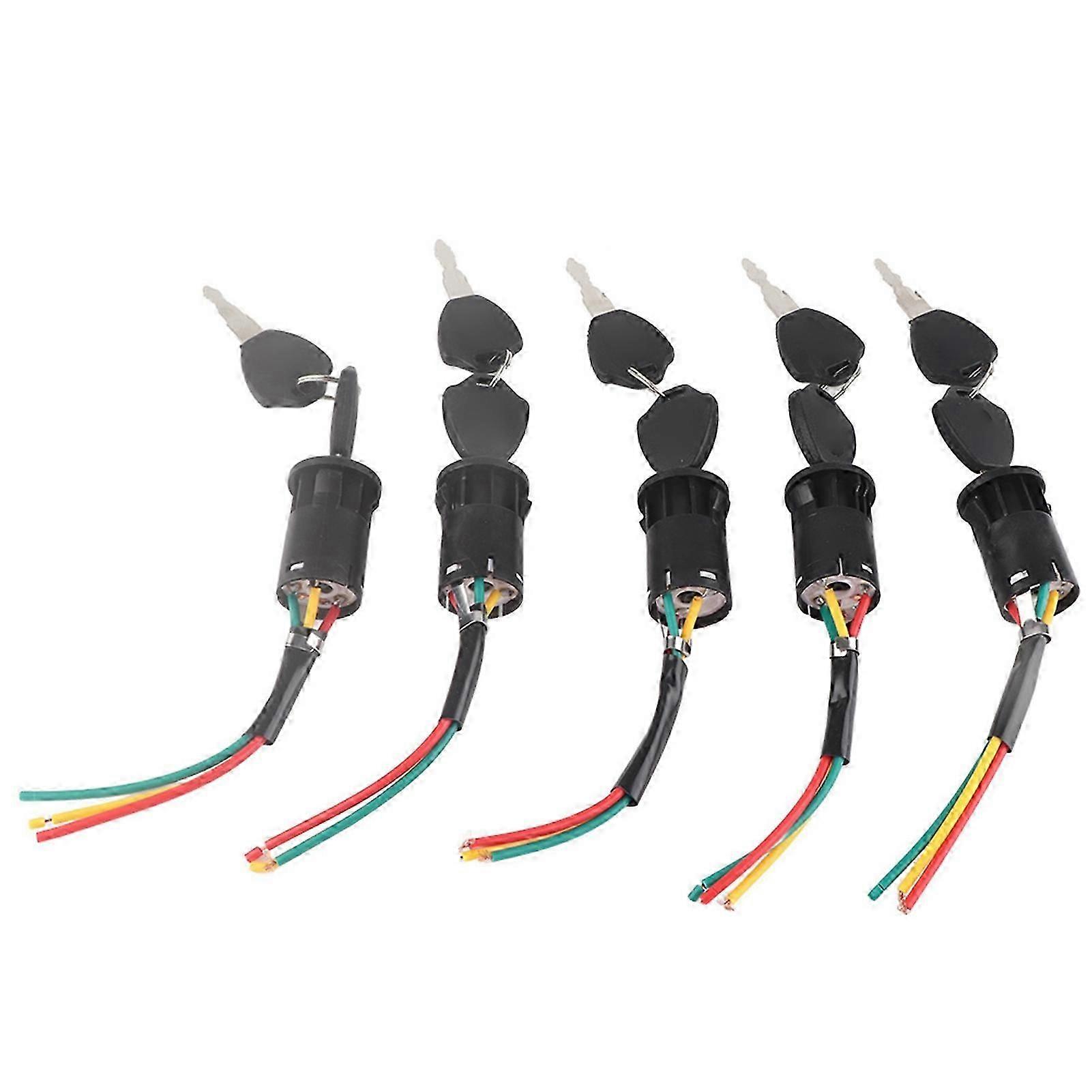 Electric Bicycle Power Lock Fine Workmanship Plastic Durable Bike Key Switch Accessory