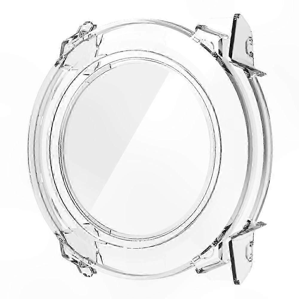 Durable PC Case with Tempered Glass Screen Protector for 45mm Instinct 3 Smartwatch