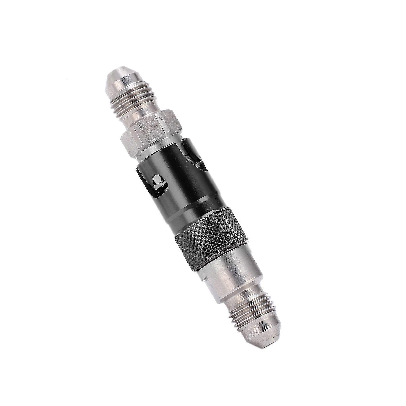 Motorcycle Brake Line Fluid Quick Release Fitting Adapter Stainless Steel UniversalBlack