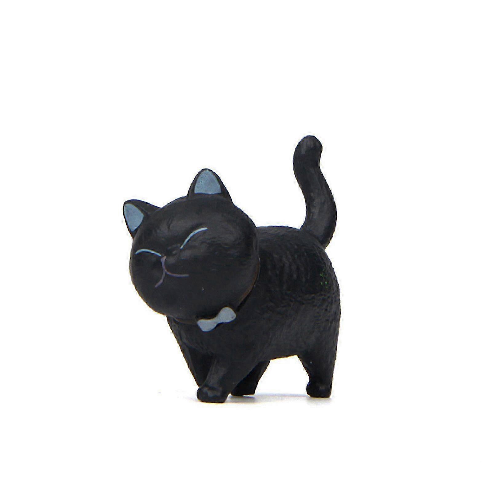 Cartoon Cat Cake Decoration PVC Material 4.6cm Multiple Colors Available