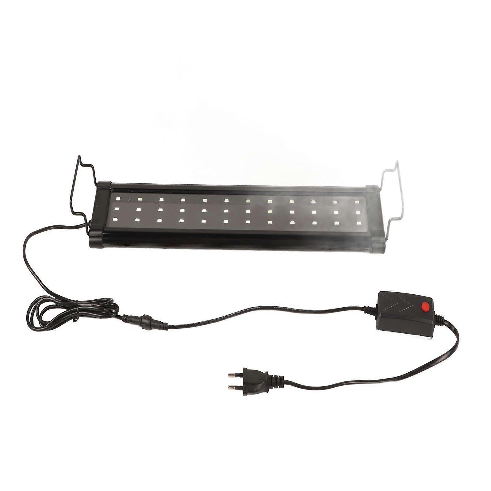 LED Fish Tank Light Full Spectrum 3 Modes Aquarium Lamp with Extendable Bracket for Freshwater Tank