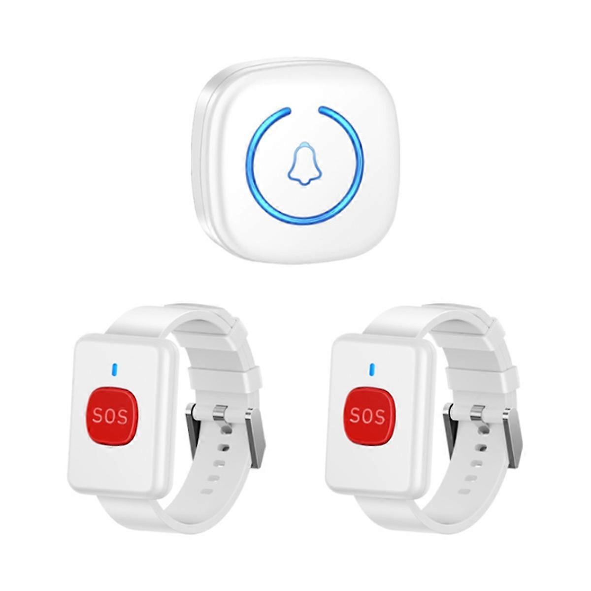 Watch Call Pager System for Kid Elderly Patient Call System UK Plug,A