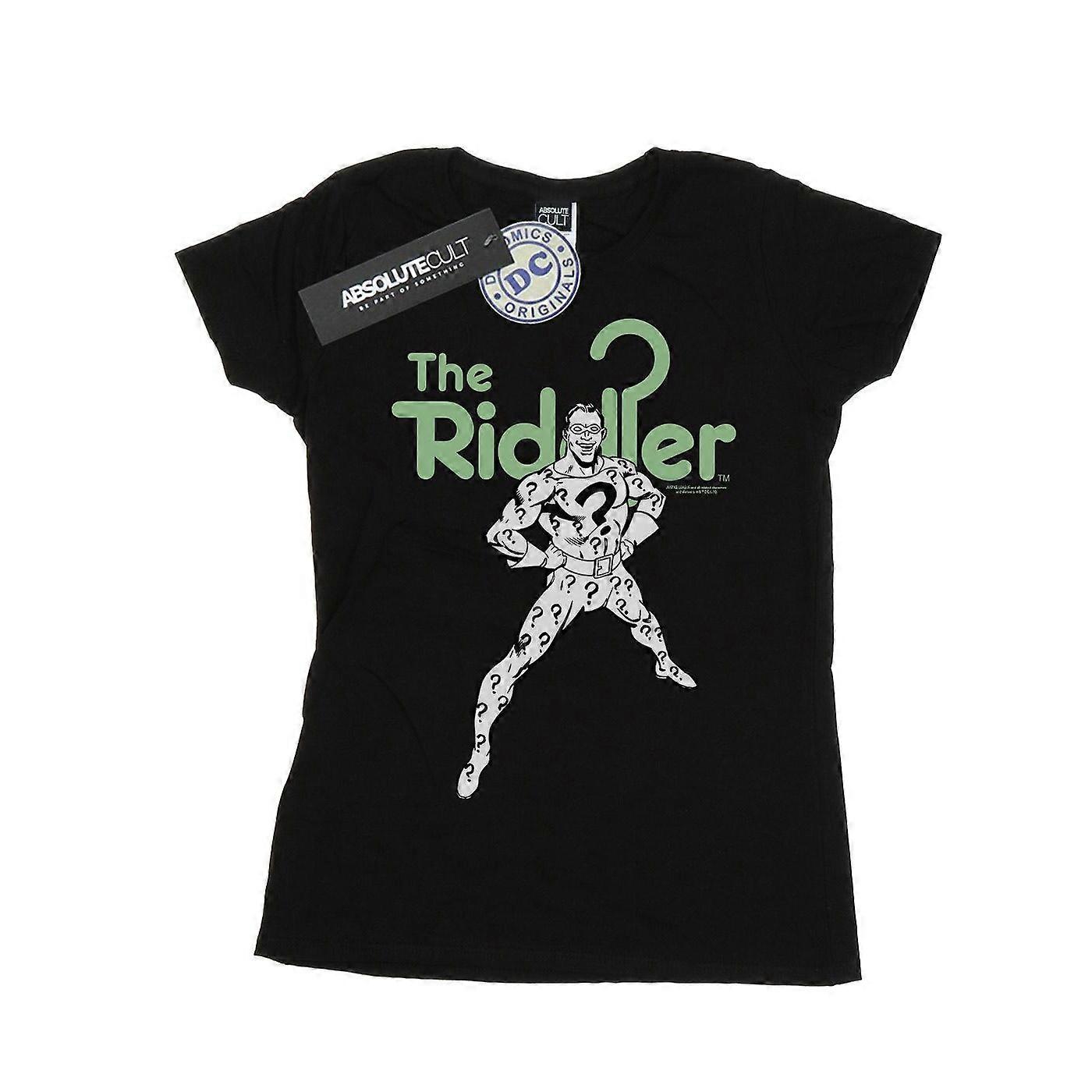 DC Comics Dámské/Dámské The Riddler Mono Action Pose Bavlněné tričko