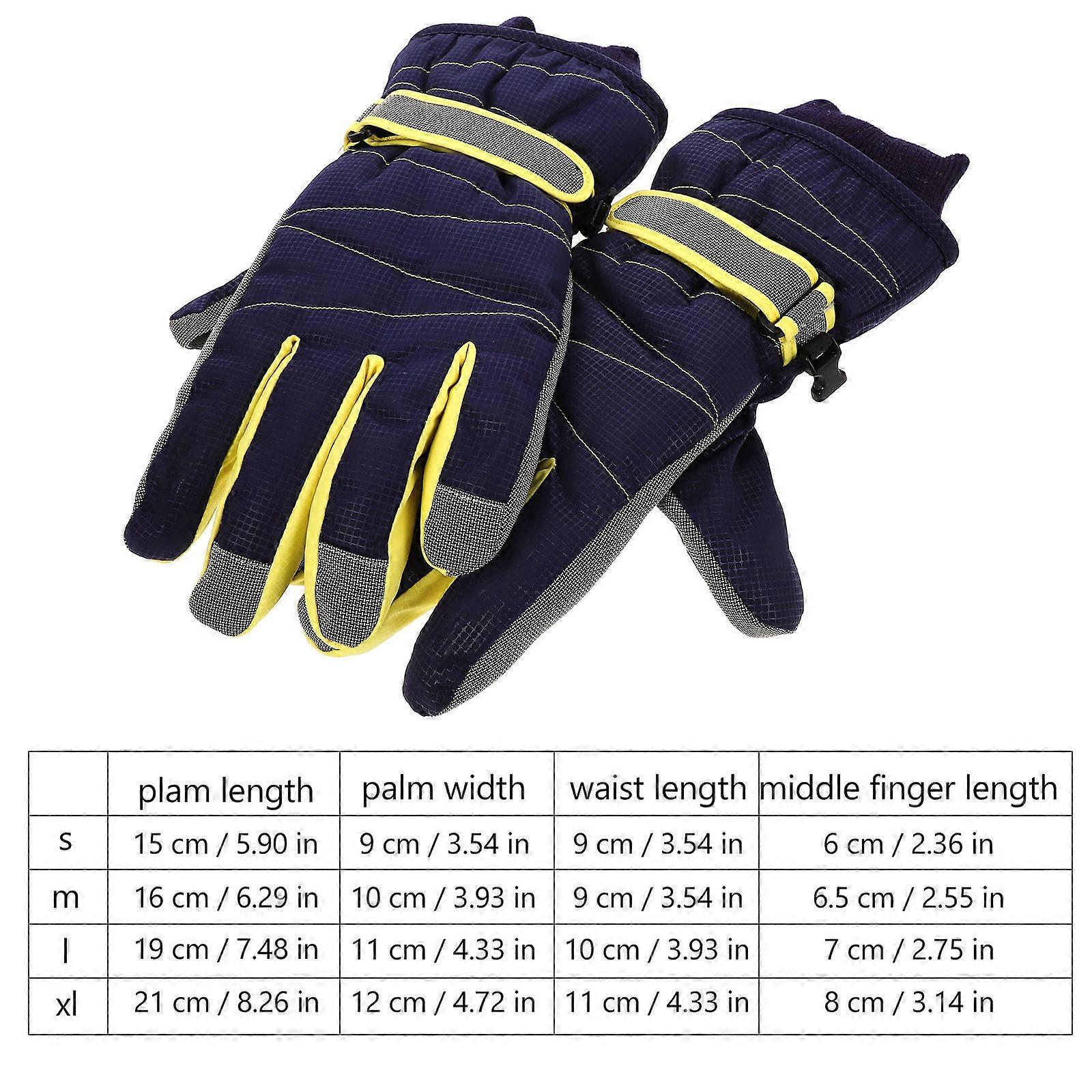 Cold Weather Gloves Waterproof Gloves with Long Cuff for Winter Use
