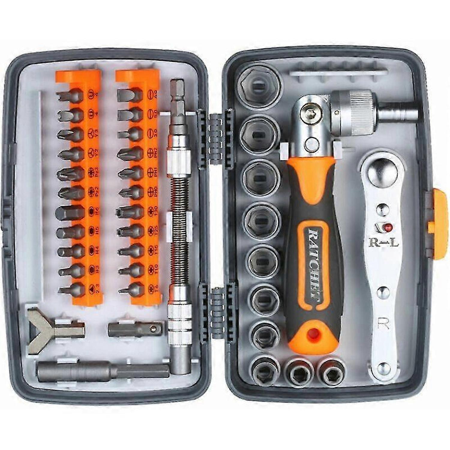 38pcs Car Socket Screwdriver Set Ratchet Wrench
