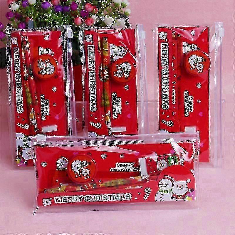 School gift Christmas stationery set pencil sharpener 5pcs