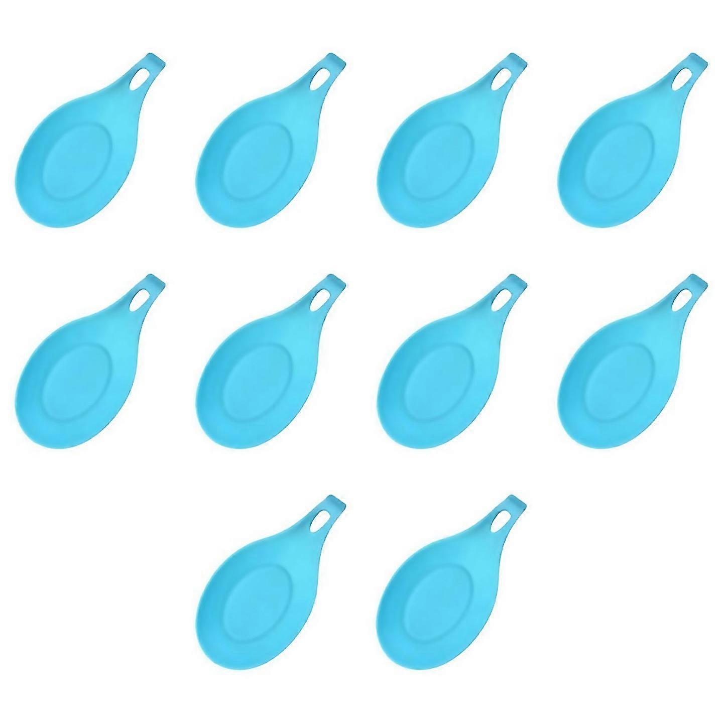 For Spoon Rest Pad Food Grade Spoon Heat Put Mat Device Blue